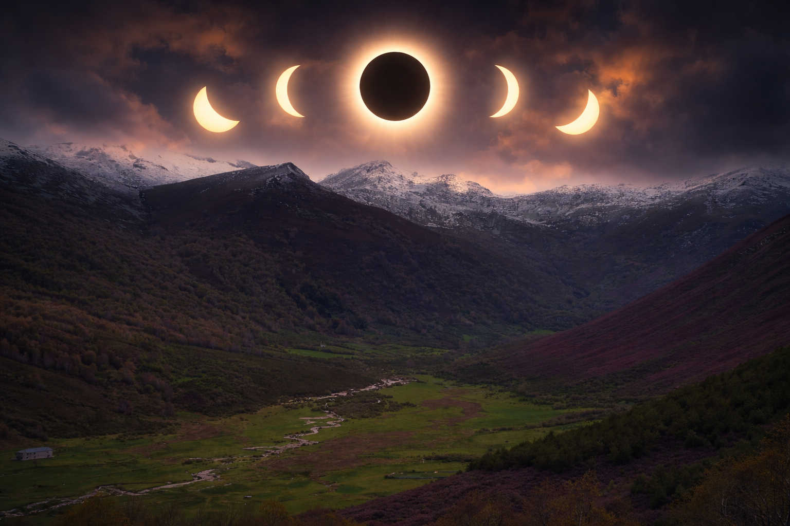 Eclipse total de sol en Fasgar - Ecoturismo familiar